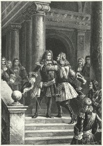 Marschall Villars und Prinz Eugen von Savoyen verhandeln den Frieden von Rastatt von Paul Dominique Philippoteaux