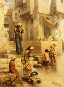 Die Badenden, 1896 von Paul Dominique Philippoteaux