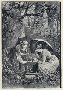 Illustration zu Anna Karenina: Der Sturm im Kolok-Wald von Paul Frenzeny