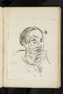 Avant et après - Kopf einer Marquesanerin von Paul Gauguin