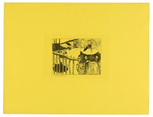 Bretonische Frauen an einem Tor, aus der Volpini-Suite von Paul Gauguin