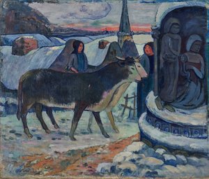 Weihnachtsnacht (Der Segen der Ochsen) von Paul Gauguin