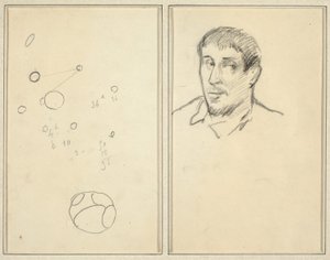 Kreise und Zahlen; Selbstporträt (recto)