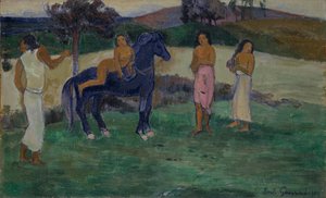 Komposition mit Figuren und einem Pferd, 1902 von Paul Gauguin