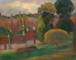 Ein Bauernhaus in der Bretagne von Paul Gauguin