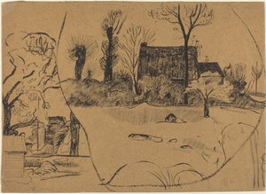 Landschaft bei Pont-Aven von Paul Gauguin