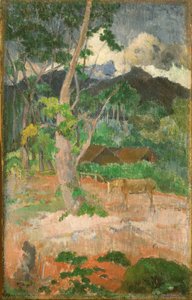 Landschaft mit einem Pferd von Paul Gauguin