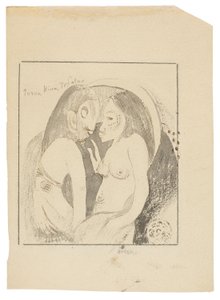 Parau Hina Tefatou (Worte zwischen Göttin des Mondes und Gott der Erde) von Paul Gauguin