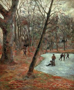 Schlittschuhläufer im Frederiksberg Park von Paul Gauguin