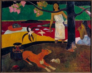 Tahitianische Szene von Paul Gauguin