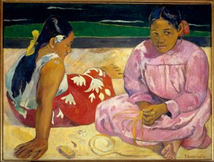 Tahitianische Frauen oder Am Strand