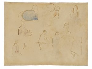 Zehn Studien tahitianischer Figuren von Paul Gauguin