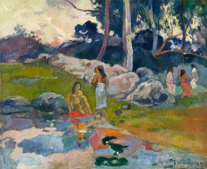 Frauen am Flussufer, ca. 1892