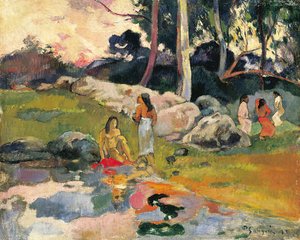 Frauen am Flussufer