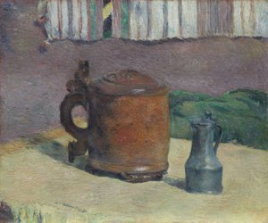 Holzkrug und Metallkrug von Paul Gauguin