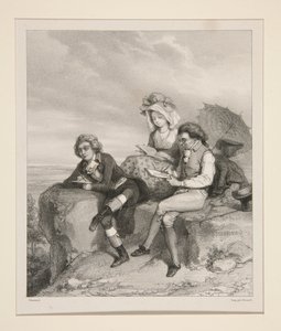 Zwei Künstler von einst von Paul Gavarni