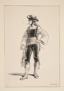 ALGUAZIL. Filzhut mit Samtbesatz. von Paul Gavarni
