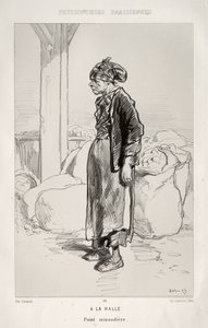Auf dem Markt von Paul Gavarni
