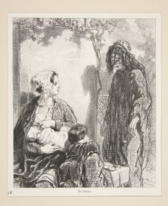 Im Namen dieser Lieben, die Ihr Alter trösten werden, Madame, haben Sie Mitleid mit mir! von Paul Gavarni