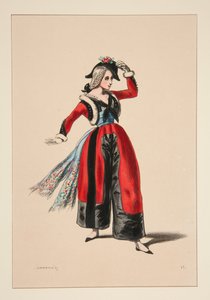 DEBARDEUR. Hut aus Satin. von Paul Gavarni