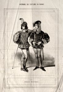 Histoire du Costume en France: Juges diseurs von Paul Gavarni