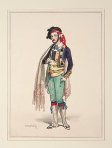 Der Maultiertreiber. (Künstlerkostüm) von Paul Gavarni