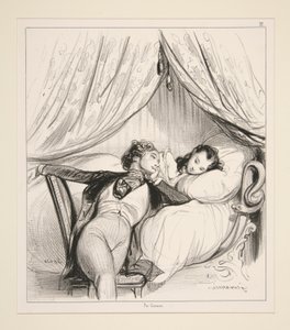 Das kleine Aufstehen von Paul Gavarni