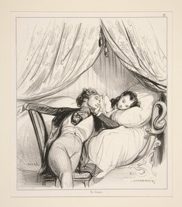 Das kleine Aufstehen. von Paul Gavarni
