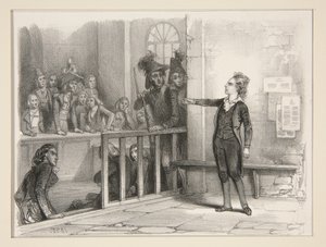 Der kleine Redner. von Paul Gavarni