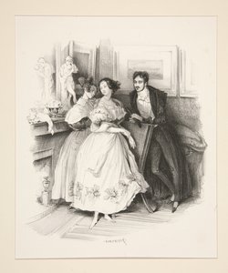 Die Vorbereitungen für den Ball von Paul Gavarni