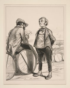 "Messieurs! Ich werde endlich auf die ernsten und eindringlichen Worte antworten, die soeben an diesem Rednerpult ausgesprochen wurden...." von Paul Gavarni