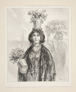 Man trägt viele Blumen, diesen Frühling... von Paul Gavarni