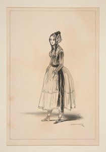POLONAISE. Mütze, Weste und Samtstiefel, Verzierungen von von Paul Gavarni
