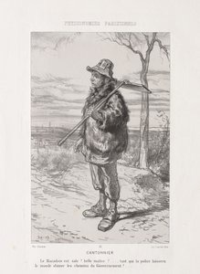 Pariser Physiognomie: Straßenkehrer von Paul Gavarni
