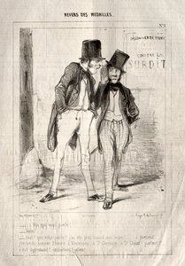 Rückseite der Medaillen von Paul Gavarni