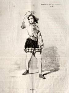 Souvenirs du Bal Chicard: Pistolet, 1843 von Paul Gavarni