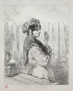 Der Brandy-Pfirsich von Paul Gavarni