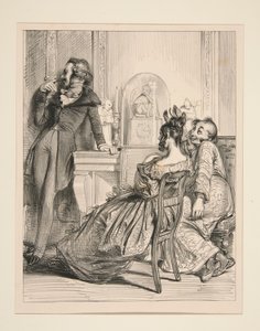 UNE SEMONCE. Sehen Sie, Herr Anatole, was wir Ihnen da sagen, c von Paul Gavarni