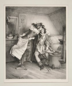 Ein Abendessen nach einem Maskenball von Paul Gavarni