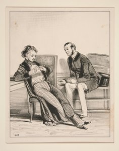 Schauen Sie, mein lieber Gustave, seien Sie vernünftiger... von Paul Gavarni