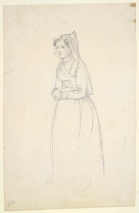 Frau in Bauerntracht (recto und verso)