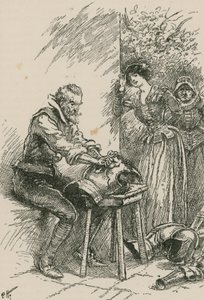 Das erste, was er tat, war, eine Rüstung zu reinigen, die seinem Urgroßvater gehört hatte von Paul Hardy