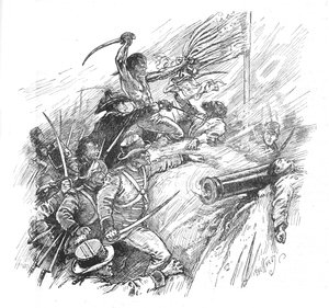 Sie kämpften, um die Festung zu erklimmen, 1902 von Paul Hardy