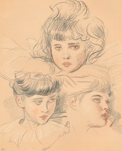 Eine Skizze für ein Kinderporträt, ca. 1897