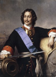 Porträt von Kaiser Peter I. der Große 1672-1725 von Paul Delaroche