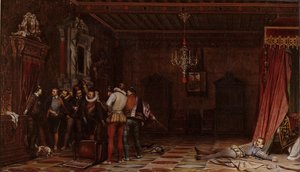 Die Ermordung des Herzogs von Guise im Schloss von Blois