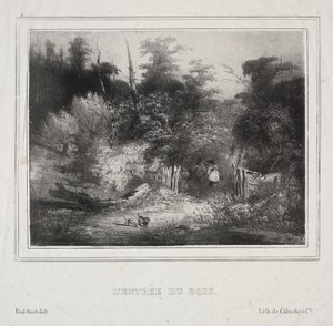 Landschaften: Der Eingang eines Waldes von Paul Huet