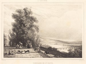 Terrasse von Saint-Cloud von Paul Huet