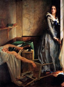 Charlotte Corday nach dem Mord an Marat, 1861