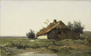 Bauernhof in den offenen Feldern